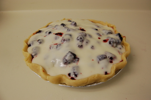 Blackberry Sour Cream Pie